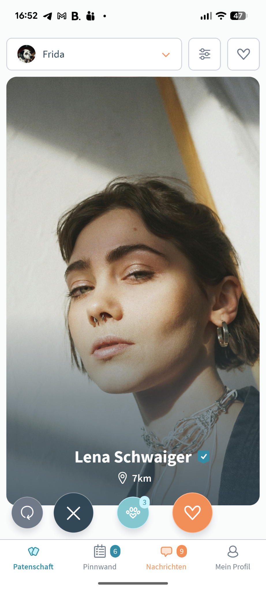 Dogsharing App User Profile