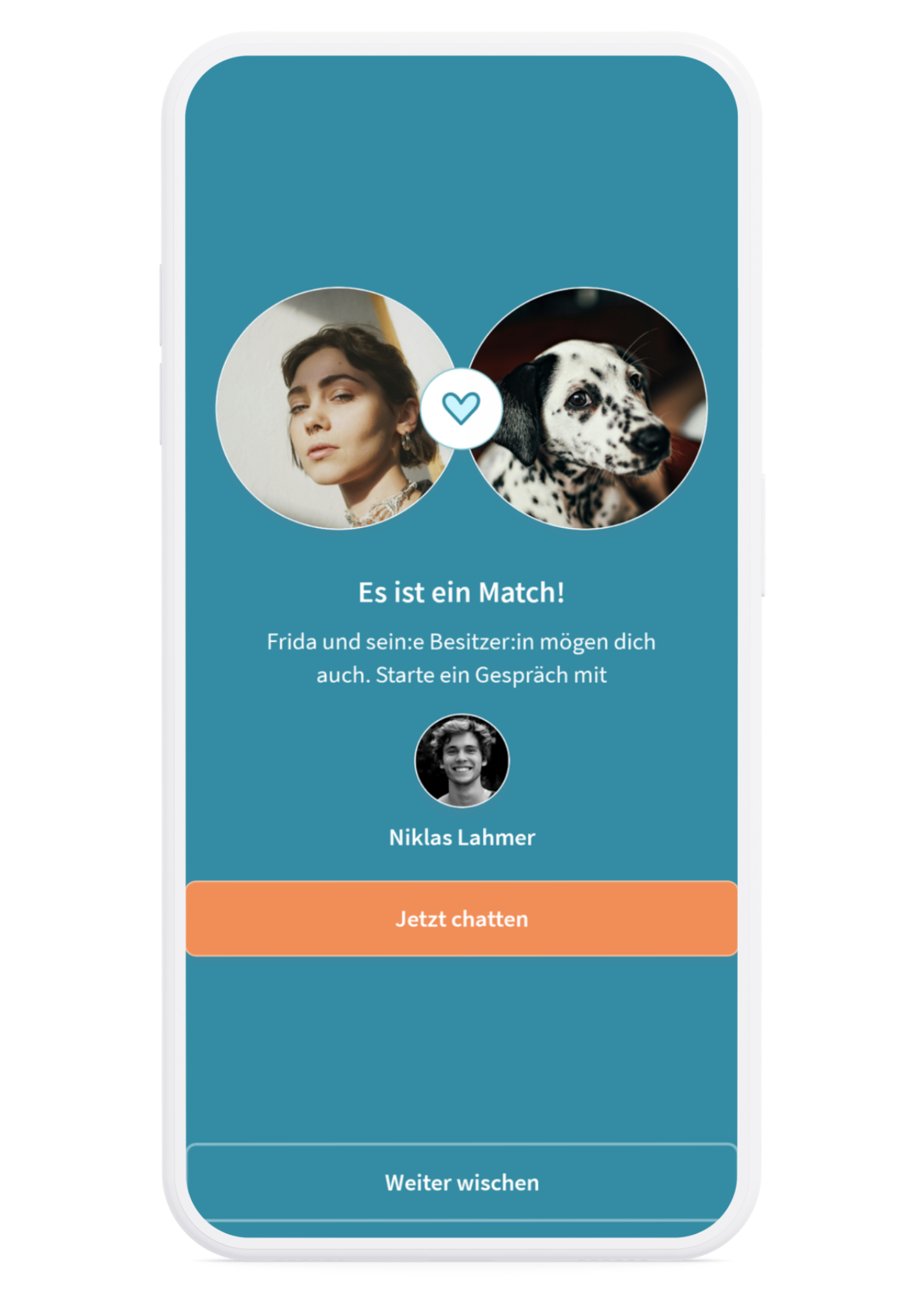 Dogsharing Match Screen